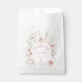 Bolsa De Papel Fairy First Birthday Enchanted garden Whimsical