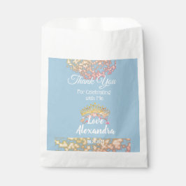 Bolsa De Papel Fairytale Sweet dieciséis Princess Photo Gracias