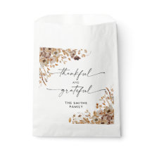 Fall Leaves Thanksgiving Dinner Favor Bags