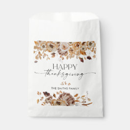 Bolsa De Papel Fall Leaves Thanksgiving Dinner Favor Bags