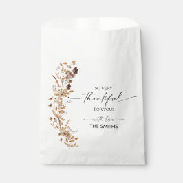 Bolsa De Papel Fall Leaves Thanksgiving Dinner Favor Bags