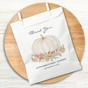 Bolsa De Papel Fall Pumpkin Baby Shower