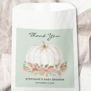 Bolsa De Papel Fall Pumpkin Baby Shower