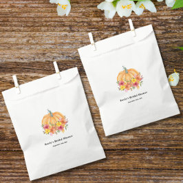 Bolsa De Papel Fall Pumpkin Bridal Shower