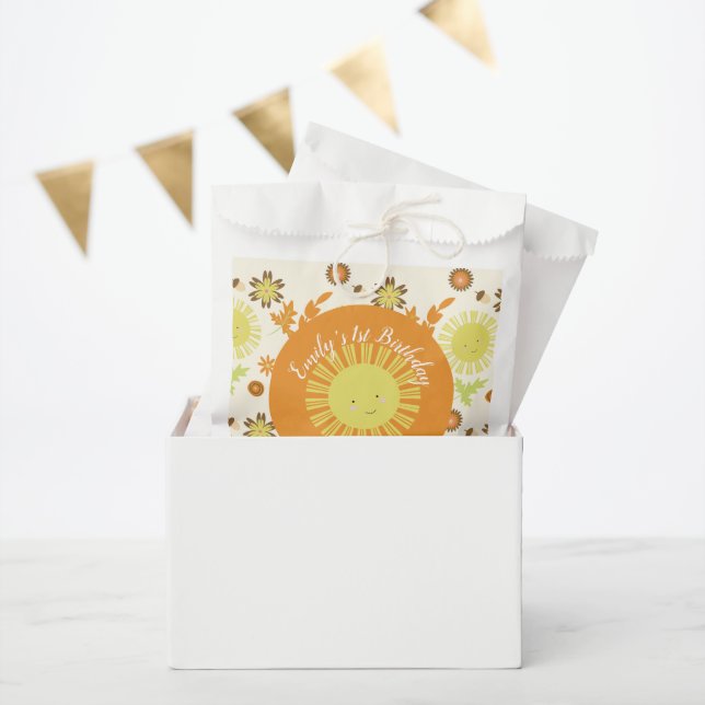 Bolsa De Papel Fall Sunshine Otoño Cumpleaños Party (Fiesta)