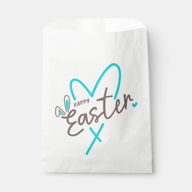 Bolsa De Papel Familia en juego Feliz Pascua (Anverso)