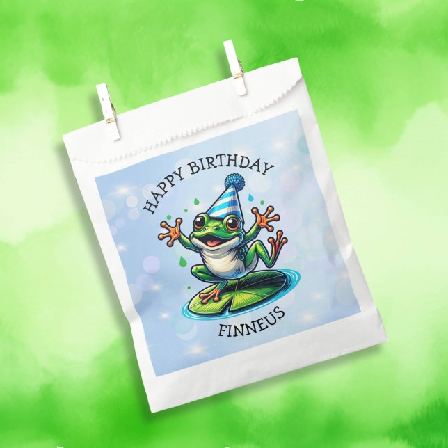 Bolsa De Papel Famoso Rana Bailando Personalizada Cumpleaños (Subido por el creador)