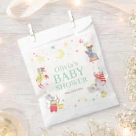 Bolsa De Papel Fancy Circus Carnival Animals Baby Shower