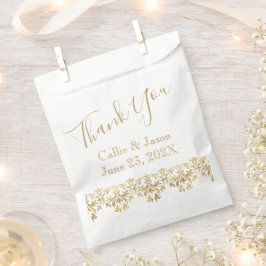 Bolsa De Papel Fancy Gold Lettering