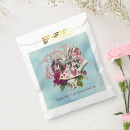 Bolsa De Papel Fancy Wonderland White Rabbit Fiesta