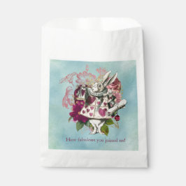 Bolsa De Papel Fancy Wonderland White Rabbit Fiesta