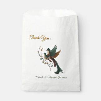 Bolsa De Papel Fantasía Artística, Dibujos de Aves en Color