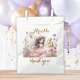 Bolsa De Papel Fantasia de lavanda Hada flor silvestre pastel cum