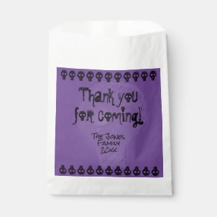 Bolsa De Papel Fantasía por la celebración de Halloween Púrpura