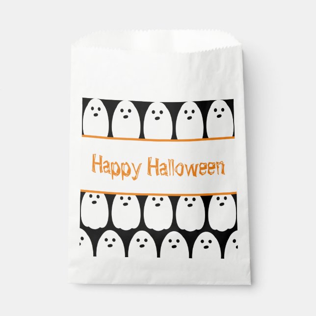 Bolsa De Papel Fantasma de la cúpula de Halloween (Anverso)