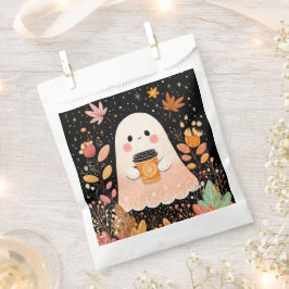 Bolsa De Papel Fantasma de otoño con café de calabaza - Caída aco
