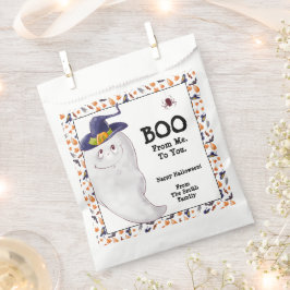 Bolsa De Papel Fantasma feliz personalizada Halloween