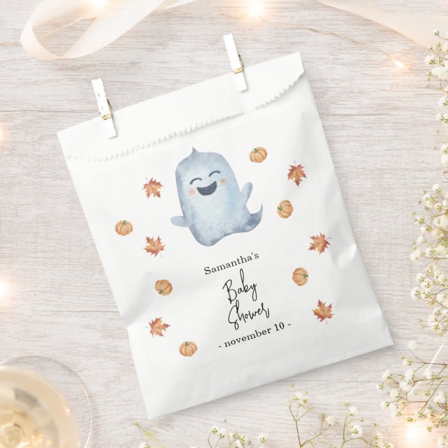 Bolsa De Papel Fantasma lindo - ducha de bebé (Cortado)