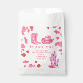 Bolsa De Papel Fantasma Occidental Primer Rodeo Cumpleaños Gracia