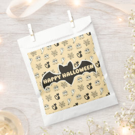 Bolsa De Papel Fantasma, telaraña y amarillo gatos negros