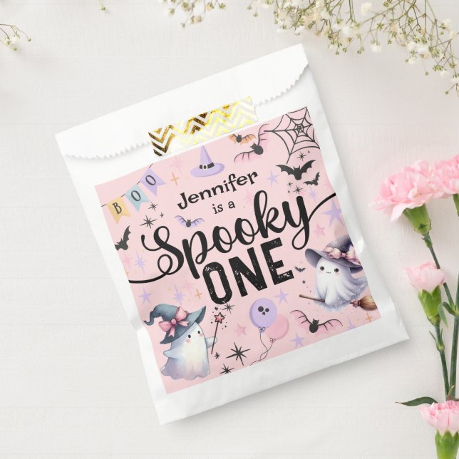 Bolsa De Papel Fantasma Un Chica Cute Fantasma Halloween Primer c (Sellado)