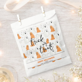 Bolsa De Papel Fantasmas de Halloween con trucos o trucos