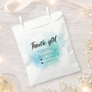 Bolsa De Papel fastuoso cielo pastel negocios gracias favor