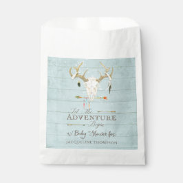 Bolsa De Papel Favor Bags Baby Boy Shower BOHO Deer Antlers Arrow