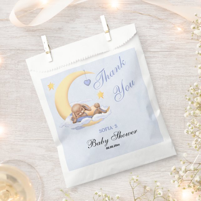 Bolsa De Papel Favor Bags baby ducha (Cortado)