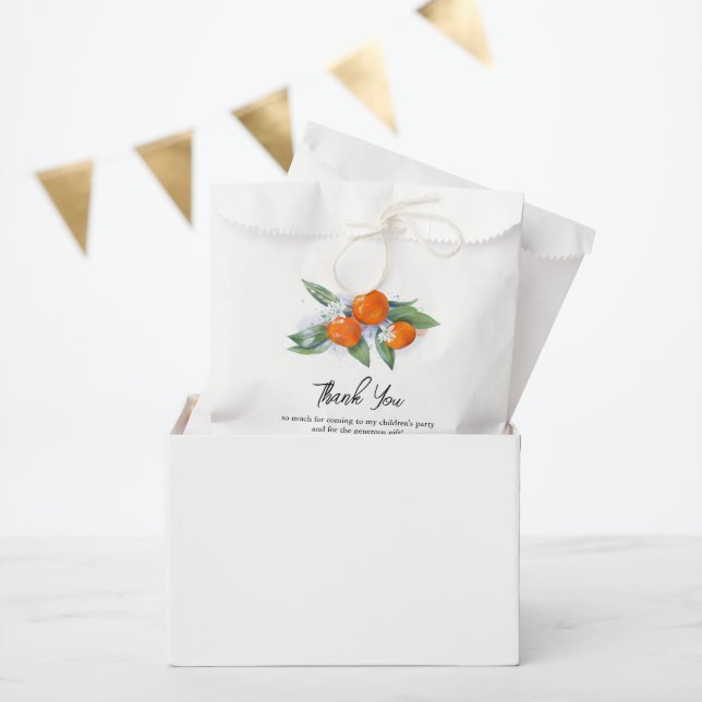 Bolsa De Papel Favor Bags Gracias Baby Shower (Fiesta)