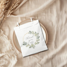 Favor de agradecimiento de boda rústico eucalipto