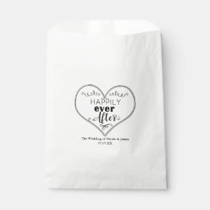 Bolsa De Papel Favor de boda de cuento de hadas moderno Felices p