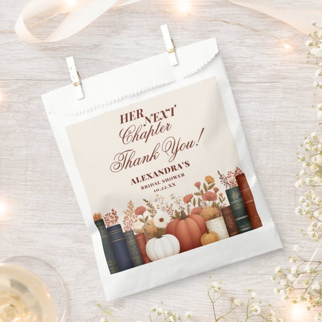 Bolsa De Papel Favor de Boda Tema de Libro para el Siguiente Capí (Cortado)