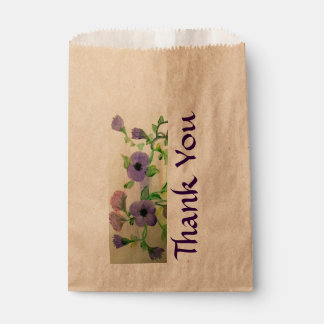 Bolsa De Papel Favor de las acuarelas Gracias