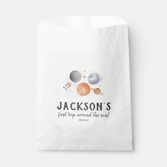 Bolsa De Papel Favor de las bolsas (Anverso)