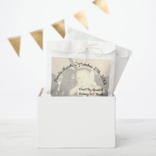 Bolsa De Papel favoritos de dulces de humor para foto de cumpleañ (Fiesta)