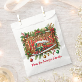 Bolsa De Papel Felices Fiestas