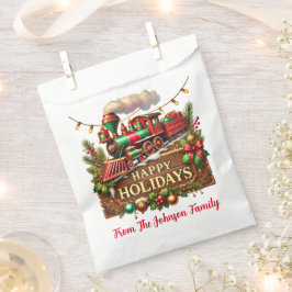 Bolsa De Papel Felices Fiestas