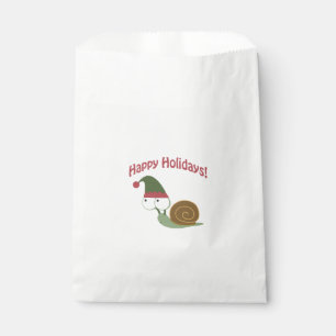 Bolsa De Papel Felices vacaciones, el elfo de los Navidades de ca