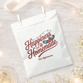 Bolsa De Papel Felicidad a los Navidades caseros