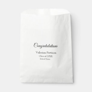 Bolsa De Papel Felicitaciones graduado agregar nombre de escuela