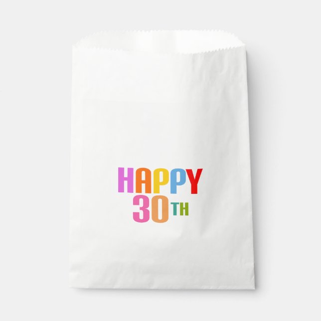 Bolsa De Papel Feliz 30.º (Anverso)