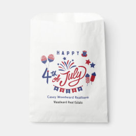 Bolsa De Papel Feliz 4 de julio en Estados Unidos | Pop de verano