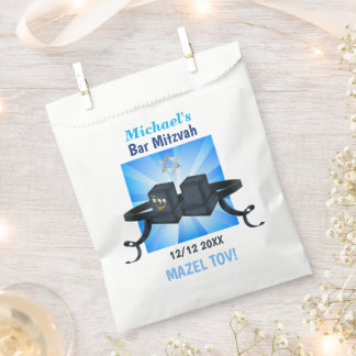 Bolsa De Papel Feliz Bar Mitzvah 20XX Tefilín Mazel Tov! 