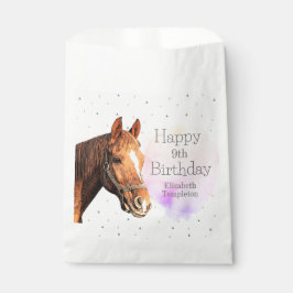 Bolsa De Papel Feliz cumpleaños Caballo de regreso viajando en Bo