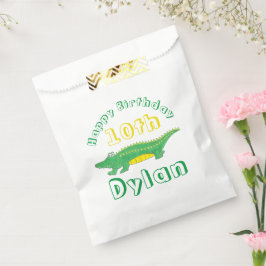 Bolsa De Papel Feliz cumpleaños Gator Alligator Croc Crocodile