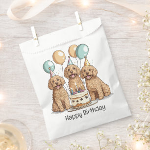 Bolsa De Papel Feliz cumpleaños Goldendoodle Dogs