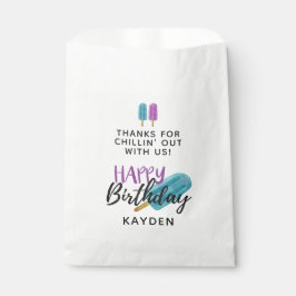 Bolsa De Papel FELIZ CUMPLEAÑOS Niño/a Fiesta de Paletas de Hielo