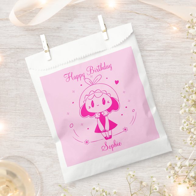 Bolsa De Papel Feliz Cumpleaños Personalizado  (Cortado)