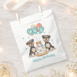 Bolsa De Papel Feliz cumpleaños Schnauzer Dogs
